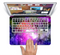 The Warped Neon Color-Splosion Skin Set for the Apple MacBook Pro 13" with Retina Display