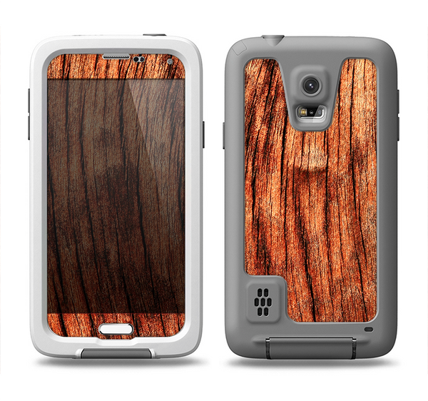 The Warped Wood Samsung Galaxy S5 LifeProof Fre Case Skin Set