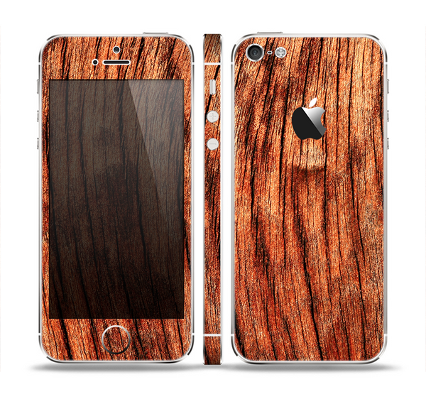 The Warped Wood Skin Set for the Apple iPhone 5