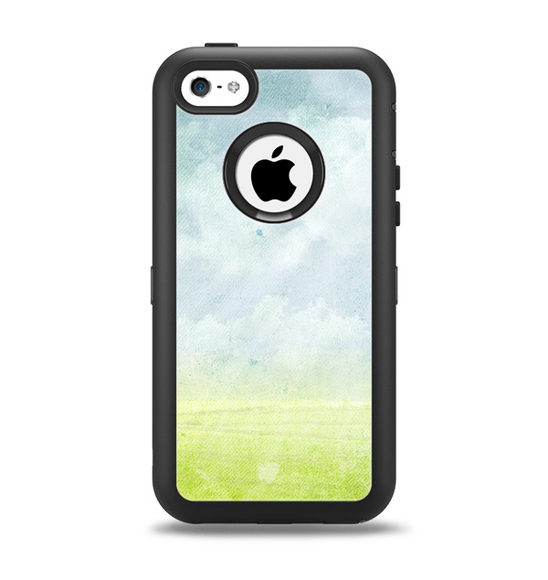 The Water-Color Painting of Meadow Apple iPhone 5c Otterbox Defender Case Skin Set
