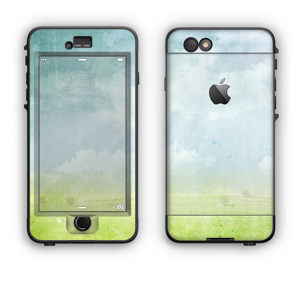 The Water-Color Painting of Meadow Apple iPhone 6 LifeProof Nuud Case Skin Set