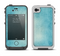 The WaterColor Blue Texture Panel Apple iPhone 4-4s LifeProof Fre Case Skin Set