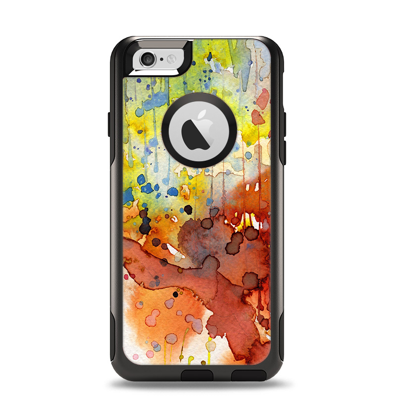 The WaterColor Grunge Setting Apple iPhone 6 Otterbox Commuter Case Skin Set