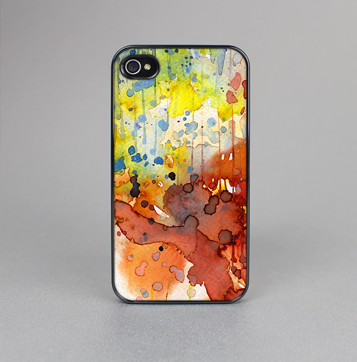 The WaterColor Grunge Setting Skin-Sert for the Apple iPhone 4-4s Skin-Sert Case