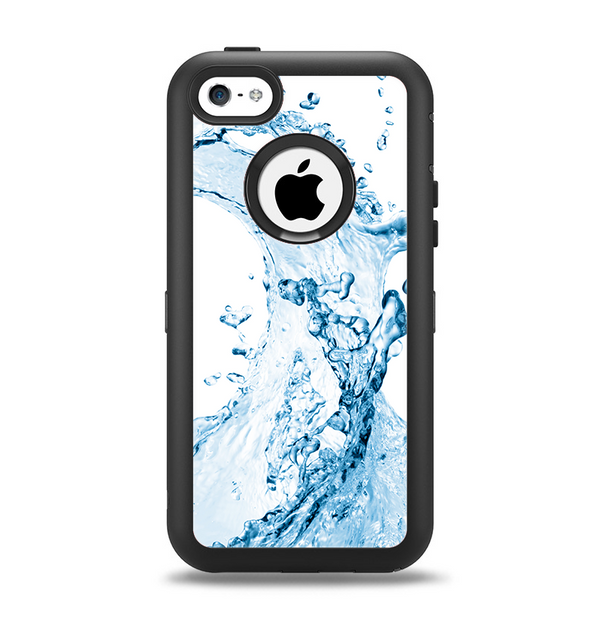 The Water Splashing Wave Apple iPhone 5c Otterbox Defender Case Skin Set