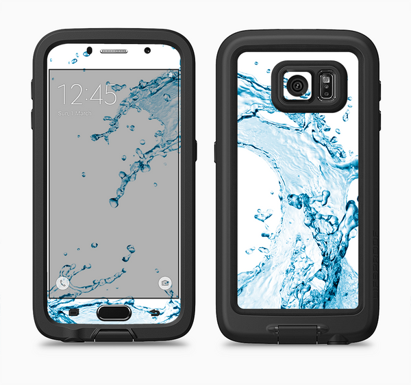 The Water Splashing Wave Full Body Samsung Galaxy S6 LifeProof Fre Case Skin Kit