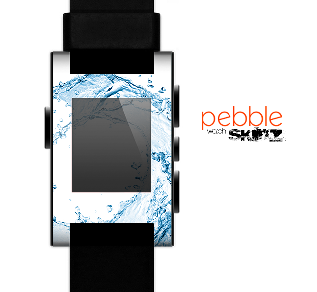 The Water Splashing Wave Skin for the Pebble SmartWatch