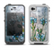 The Watercolor Blue Vintage Flowers Apple iPhone 4-4s LifeProof Fre Case Skin Set