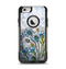 The Watercolor Blue Vintage Flowers Apple iPhone 6 Otterbox Commuter Case Skin Set