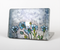 The Watercolor Blue Vintage Flowers Skin Set for the Apple MacBook Pro 13" with Retina Display