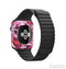 The Watercolor Bright Pink Floral Full-Body Skin Kit for the Apple Watch