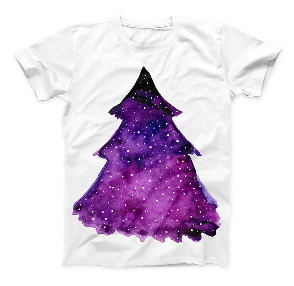 The Watercolor Evergreen Tree ink-Fuzed Unisex All Over Full-Printed Fitted Tee Shirt