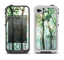 The Watercolor Glowing Sky Forrest Apple iPhone 4-4s LifeProof Fre Case Skin Set