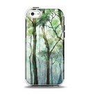 The Watercolor Glowing Sky Forrest Apple iPhone 5c Otterbox Symmetry Case Skin Set