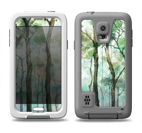 The Watercolor Glowing Sky Forrest Samsung Galaxy S5 LifeProof Fre Case Skin Set