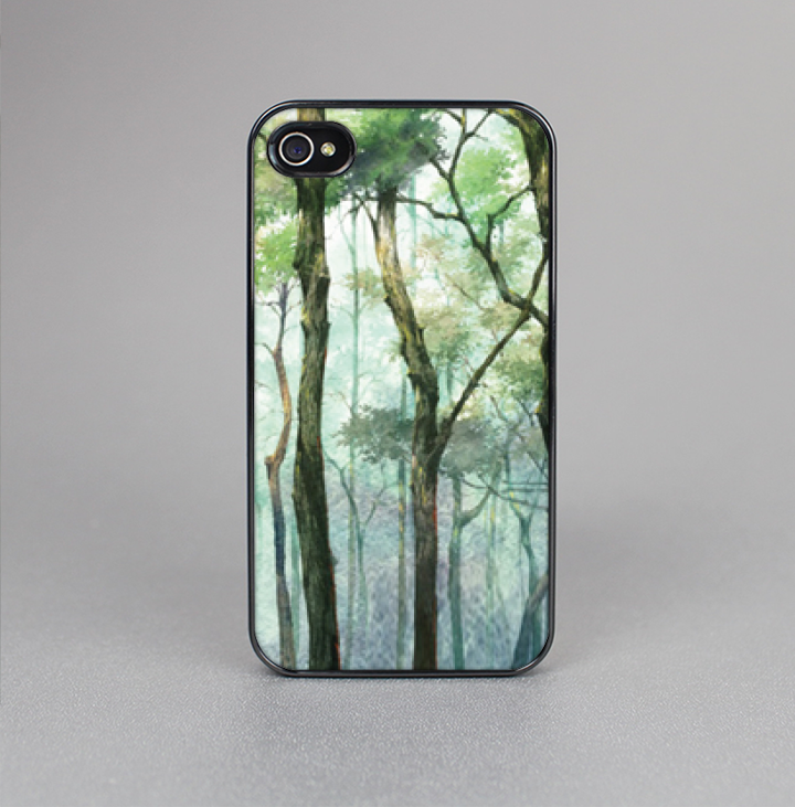 The Watercolor Glowing Sky Forrest Skin-Sert for the Apple iPhone 4-4s Skin-Sert Case