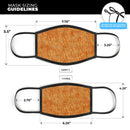 The Watercolor Grunge Surface Under a Microscope - Made in USA Mouth Cover Unisex Anti-Dust Cotton Blend Reusable & Washable Face Mask with Adjustable Sizing for Adult or Child