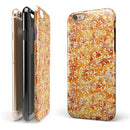 The Watercolor Orange and Red Snow Crystal iPhone 6/6s or 6/6s Plus 2-Piece Hybrid INK-Fuzed Case