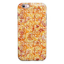 The Watercolor Orange and Red Snow Crystal iPhone 6/6s or 6/6s Plus 2-Piece Hybrid INK-Fuzed Case