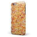 The Watercolor Orange and Red Snow Crystal iPhone 6/6s or 6/6s Plus 2-Piece Hybrid INK-Fuzed Case