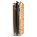 The Watercolor Orange and Red Snow Crystal iPhone 6/6s or 6/6s Plus 2-Piece Hybrid INK-Fuzed Case