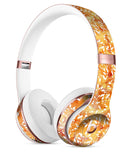 The Watercolor Orange and Red Snow Crystal Full-Body Skin Kit for the Beats by Dre Solo 3 Wireless Headphones