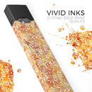 The Watercolor Orange and Red Snow Crystal - Premium Decal Protective Skin-Wrap Sticker compatible with the Juul Labs vaping device