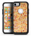 The Watercolor Orange and Red Snow Crystal - iPhone 7 or 8 OtterBox Case & Skin Kits