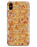 The Watercolor Orange and Red Snow Crystal - iPhone X Clipit Case