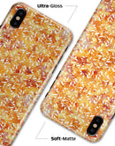 The Watercolor Orange and Red Snow Crystal - iPhone X Clipit Case