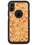 The Watercolor Orange and Red Snow Crystal - iPhone X OtterBox Case & Skin Kits