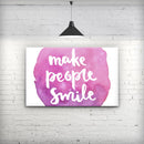 Watercolor_Pink_Make_People_Smile_Stretched_Wall_Canvas_Print_V2.jpg