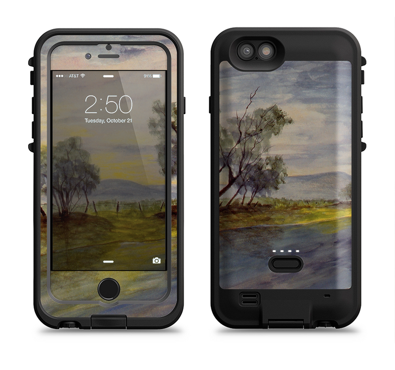 the watercolor river scenery  iPhone 6/6s Plus LifeProof Fre POWER Case Skin Kit