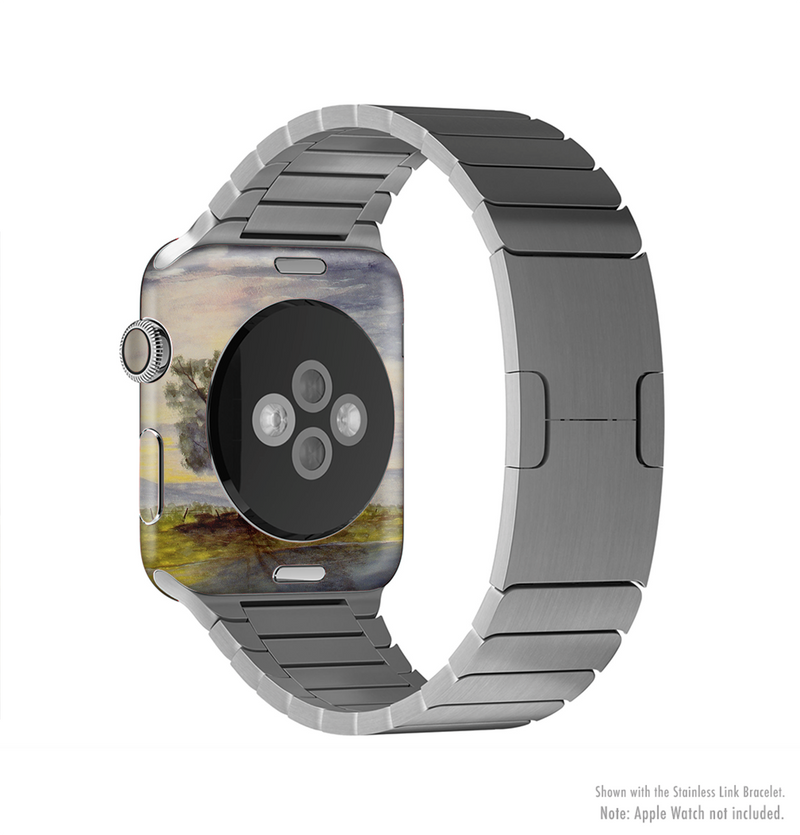 The Watercolor River Scenery Full-Body Skin Kit for the Apple Watch