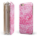 The Watercolor Shades of Pink on a String iPhone 6/6s or 6/6s Plus 2-Piece Hybrid INK-Fuzed Case