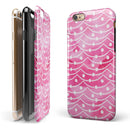 The Watercolor Shades of Pink on a String iPhone 6/6s or 6/6s Plus 2-Piece Hybrid INK-Fuzed Case