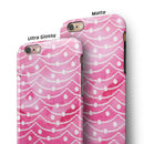 The Watercolor Shades of Pink on a String iPhone 6/6s or 6/6s Plus 2-Piece Hybrid INK-Fuzed Case