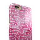 The Watercolor Shades of Pink on a String iPhone 6/6s or 6/6s Plus 2-Piece Hybrid INK-Fuzed Case