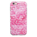 The Watercolor Shades of Pink on a String iPhone 6/6s or 6/6s Plus 2-Piece Hybrid INK-Fuzed Case