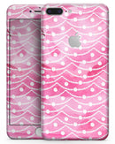 The Watercolor Shades of Pink on a String - Skin-kit for the iPhone 8 or 8 Plus