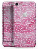 The Watercolor Shades of Pink on a String - Skin-kit for the iPhone 8 or 8 Plus