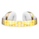 The Watercolor Yellow Surface with White Semi-Circles Full-Body Skin Kit for the Beats by Dre Solo 3 Wireless Headphones