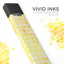 The Watercolor Yellow Surface with White Semi-Circles - Premium Decal Protective Skin-Wrap Sticker compatible with the Juul Labs vaping device