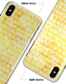 The Watercolor Yellow Surface with White Semi-Circles - iPhone X Clipit Case