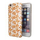 The Watercolored Shades of Orange Clovers iPhone 6/6s or 6/6s Plus 2-Piece Hybrid INK-Fuzed Case