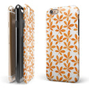 The Watercolored Shades of Orange Clovers iPhone 6/6s or 6/6s Plus 2-Piece Hybrid INK-Fuzed Case