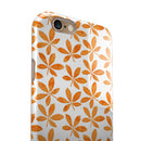 The Watercolored Shades of Orange Clovers iPhone 6/6s or 6/6s Plus 2-Piece Hybrid INK-Fuzed Case