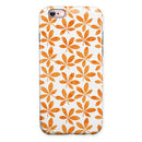 The Watercolored Shades of Orange Clovers iPhone 6/6s or 6/6s Plus 2-Piece Hybrid INK-Fuzed Case