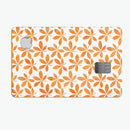 The Watercolored Shades of Orange Clovers - Premium Protective Decal Skin-Kit for the Apple Credit Card