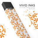 The Watercolored Shades of Orange Clovers - Premium Decal Protective Skin-Wrap Sticker compatible with the Juul Labs vaping device